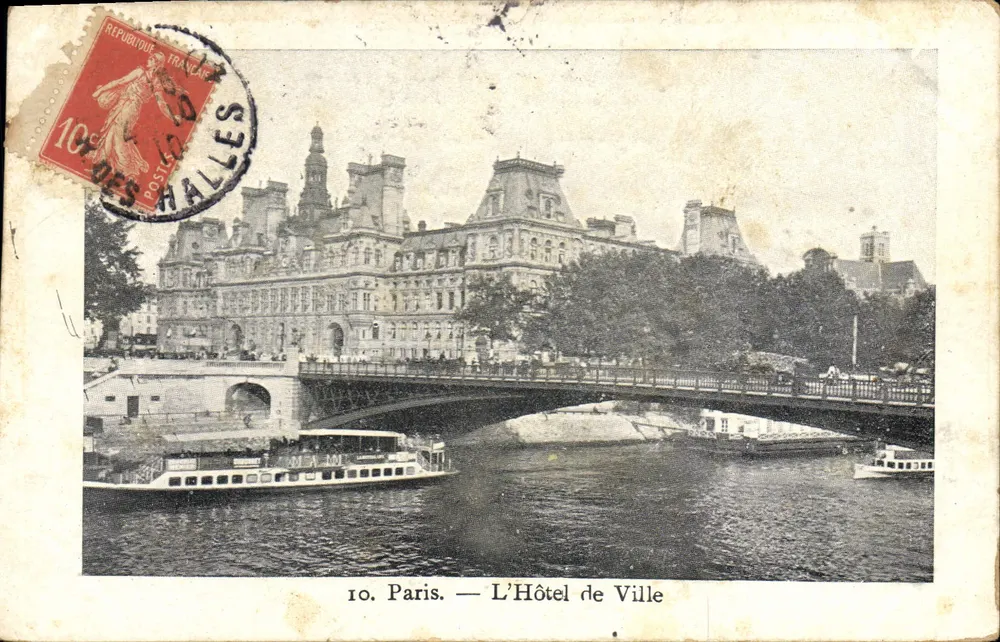 Parigi — L'Hôtel de Ville — Éditeur du Petit Parisien, n° 10 - Recto