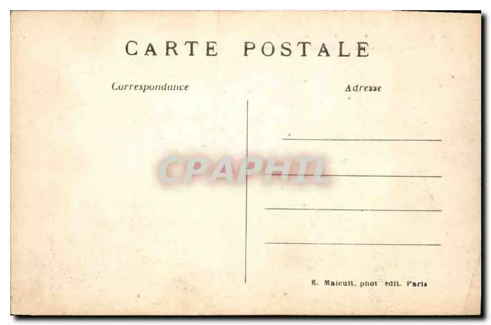 Paris – Der Sacré-Cœur und die Savoyardin — E.M. n°5014 - Rückseite