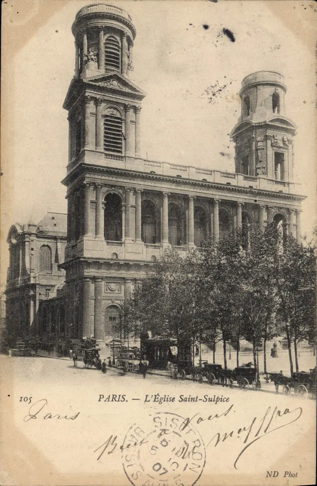 Paris — A Igreja de São Sulpício — ND Phot, n°105 - Frente