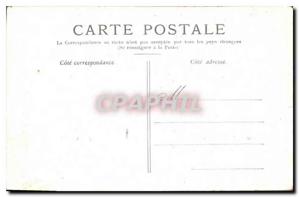 Paris — A Santa Capela — CPAPHIL - Verso