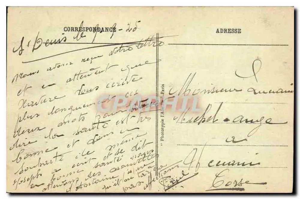 Paris - The Lion of Belfort — monumental statue — publisher Moëlle Paris, no. 12 - Back