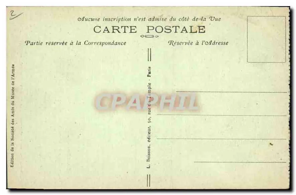 Kapelle Sainte-Hélène am Hôtel des Invalides — Paris — Ausgabe der Gesellschaft der Freunde des Militärmuseums - Rückseite