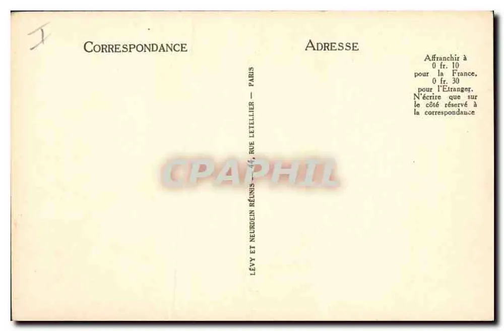 Paris - Notre-Dame - LL - 1235 - Verso