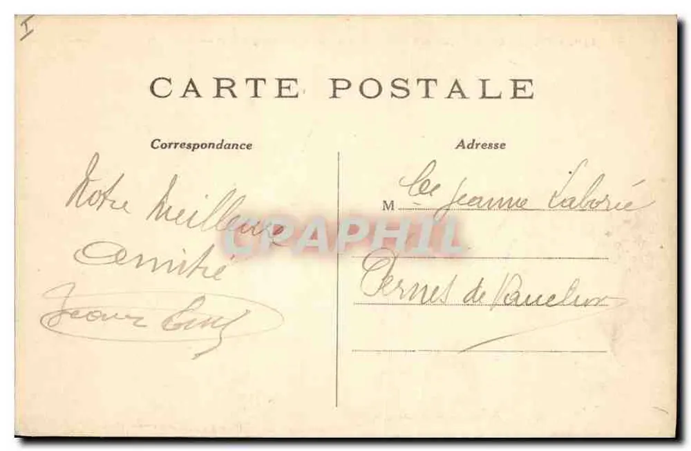 Paris (8th arr.) — The Round-Point of the Champs-Élysées — unknown publisher, no. 119 - Back
