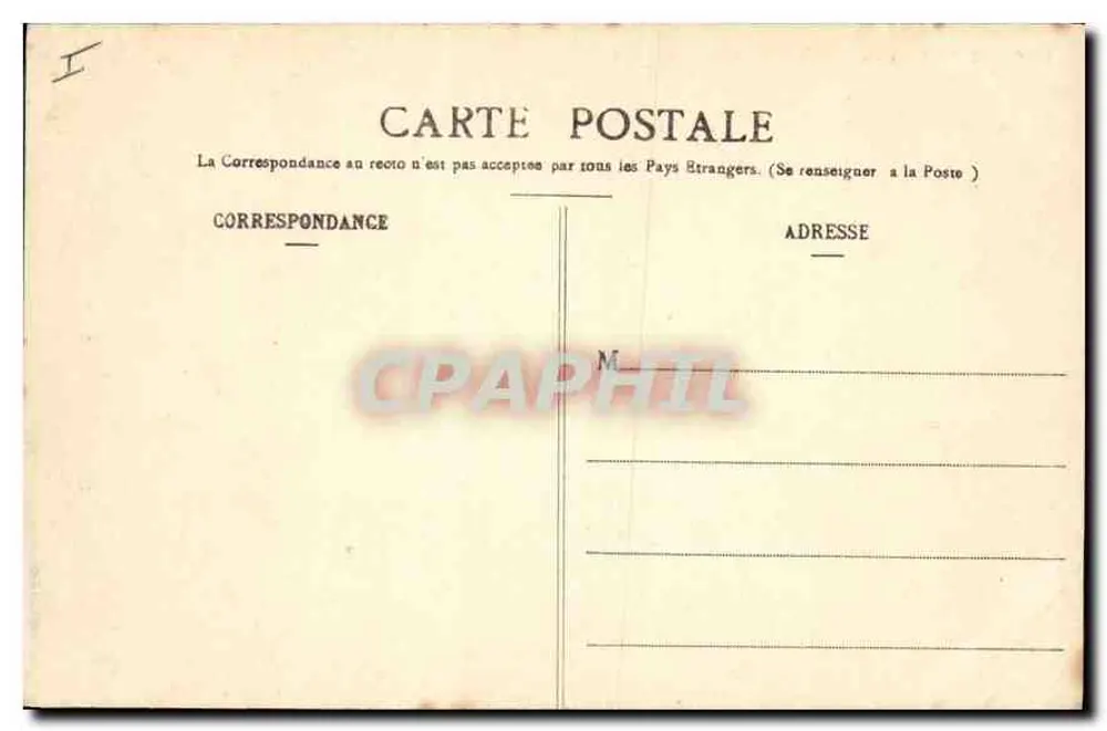 Paris (8e) - Igreja da Madeleine — J. H. n° 446 - Verso