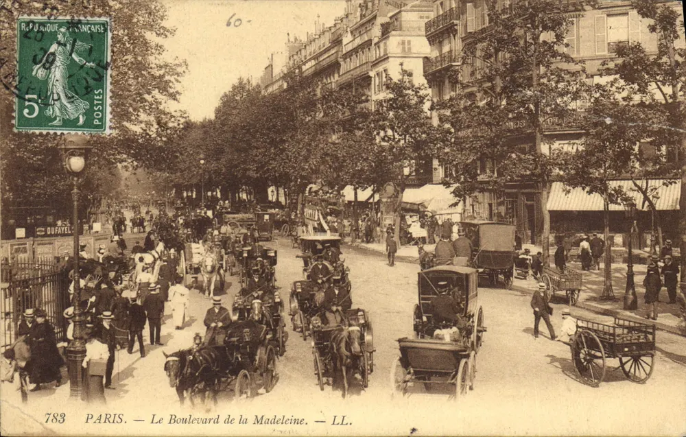 PARIS — Le Boulevard de la Madeleine — LL. — Éditeur LL. (n° 783) - Awers