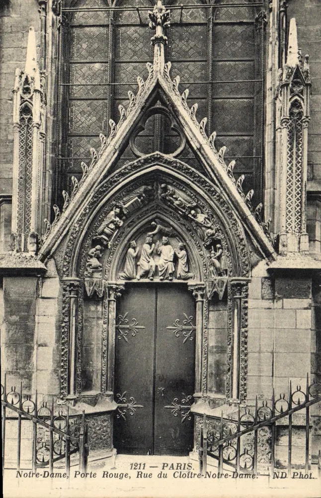 Notre-Dame, Porte Rouge — Paris — ND Phot. - Recto