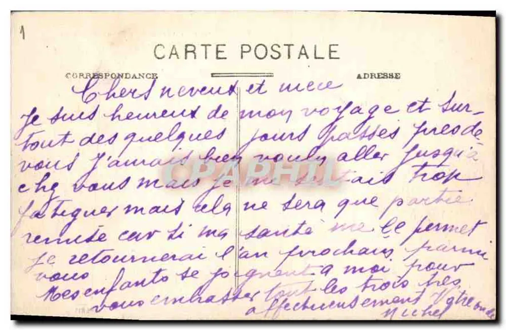 Paris - Die Seine und das Palais de Justice — F. F. Paris, n°8 M - Rückseite