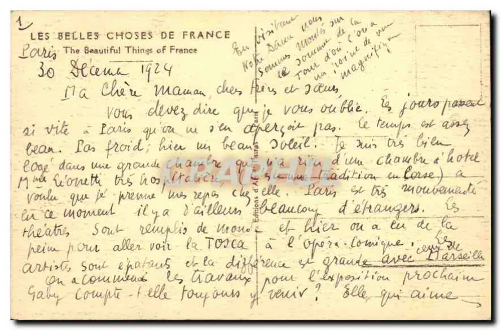 Paris - Notre-Dame - Facha - Patras, n°11 - Verso