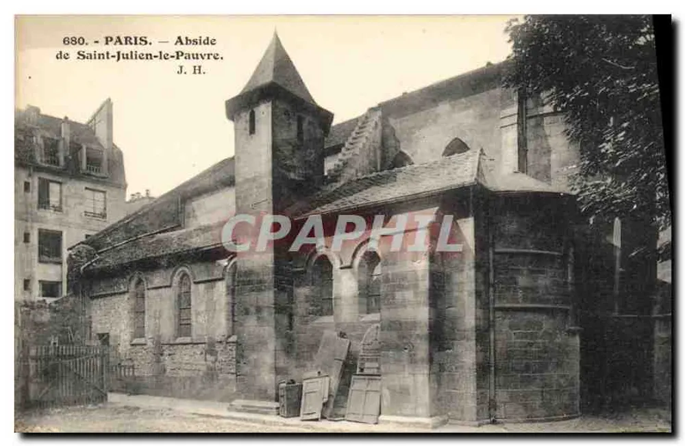Parijs — Abside van Sint-Julianus de Arme — J. H. n° 680 - Voorkant