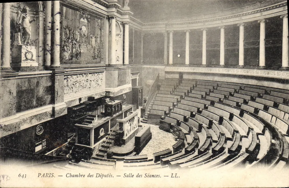 Paris — Kammer der Abgeordneten — Sitzungssaal — LL. — n° 643 - Vorderseite