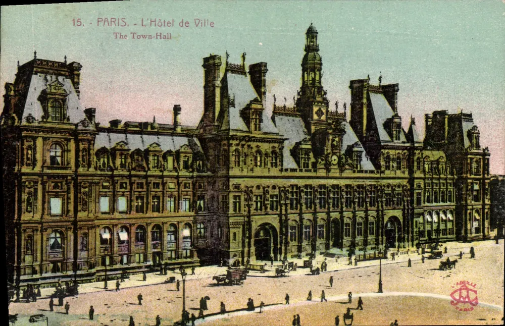 Parijs - Het Stadhuis — uitgever L'ADELLE, n°15 - Voorkant