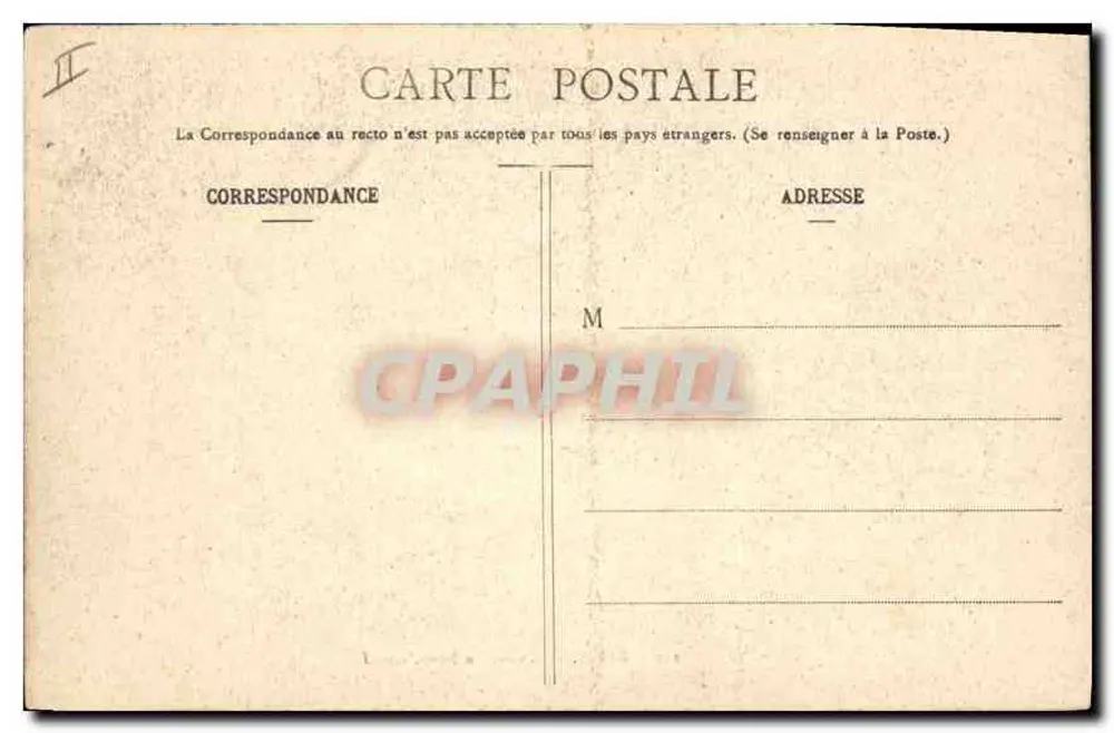 Paris — A Estação da Norte — G. I. n° 219 - Verso