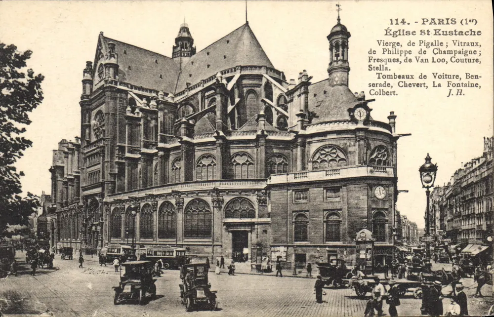Igreja Saint-Eustache — Paris (1er) — J.H. n°114 - Frente