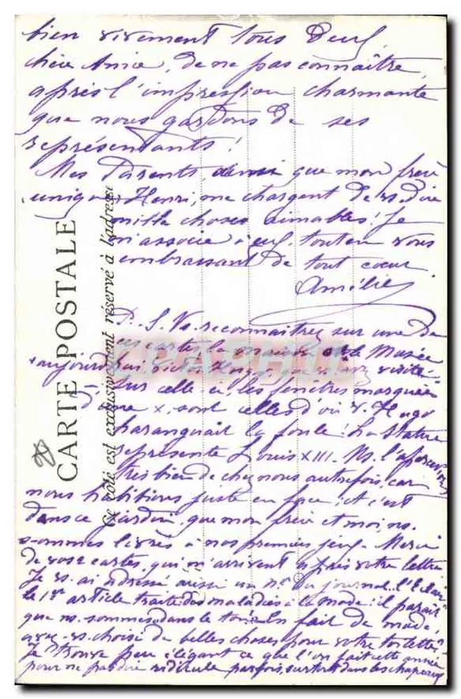 Paris — Place des Vosges — C.L.C. n°145 - Verso