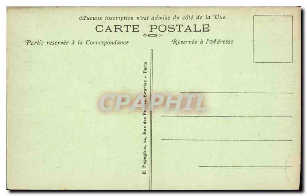 Palast und Garten des Luxembourg — Paris — A.P. Nr. 235 - Rückseite