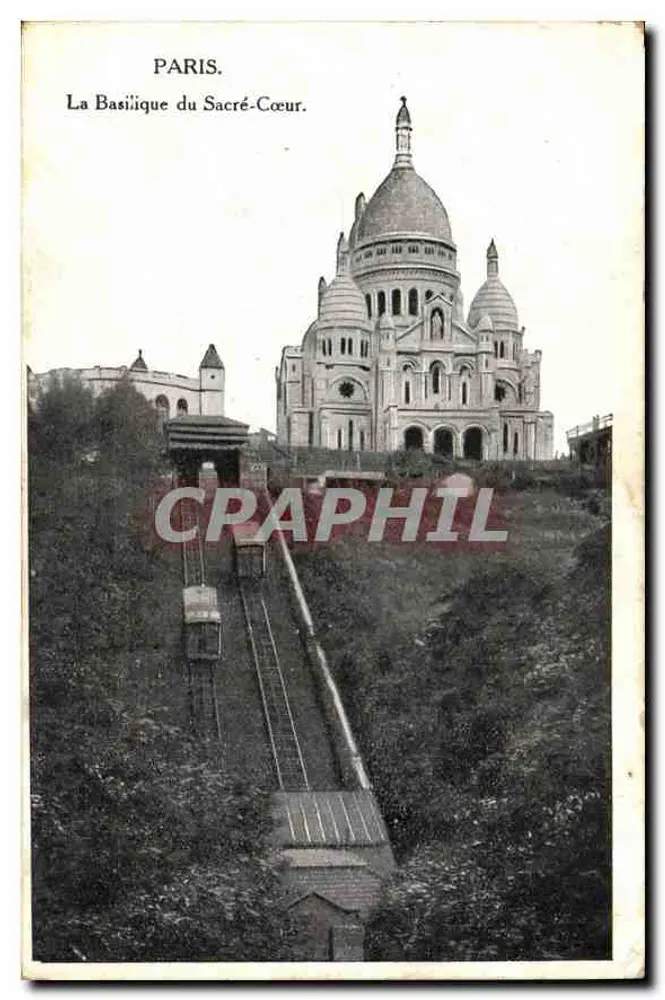 Paris — A Basílica do Sagrado Coração — editor anônimo, número de série não visível - Frente