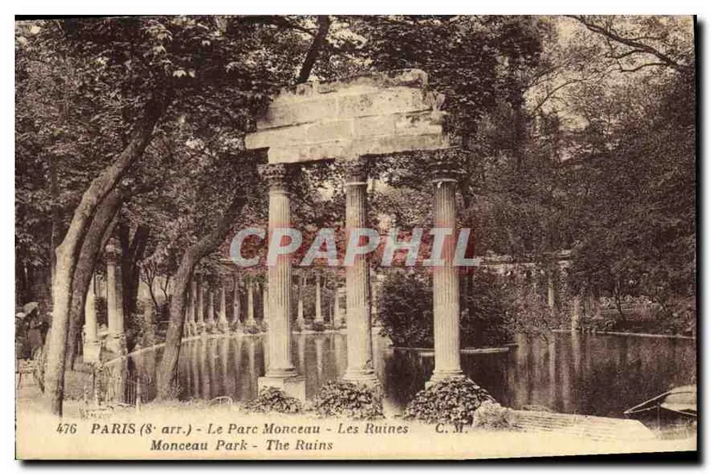 Paris (8º arr.) - O Parc Monceau - As Ruínas — C.M. n°476 - Frente