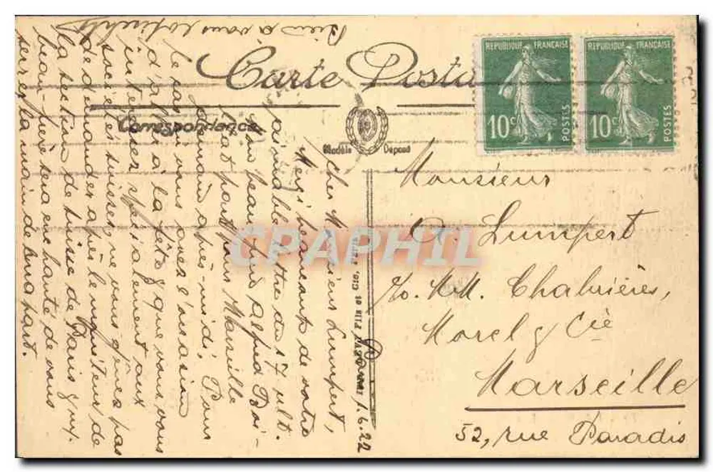 पेरिस — ट्रियंफल आर्क — एलएल. — संख्या 10 - पीछे