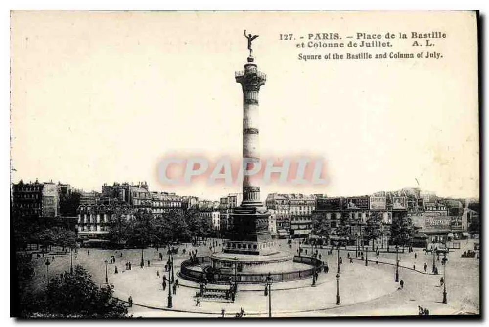 Paris — Place de la Bastille und July-Säule — A. L. n°127 - Vorderseite
