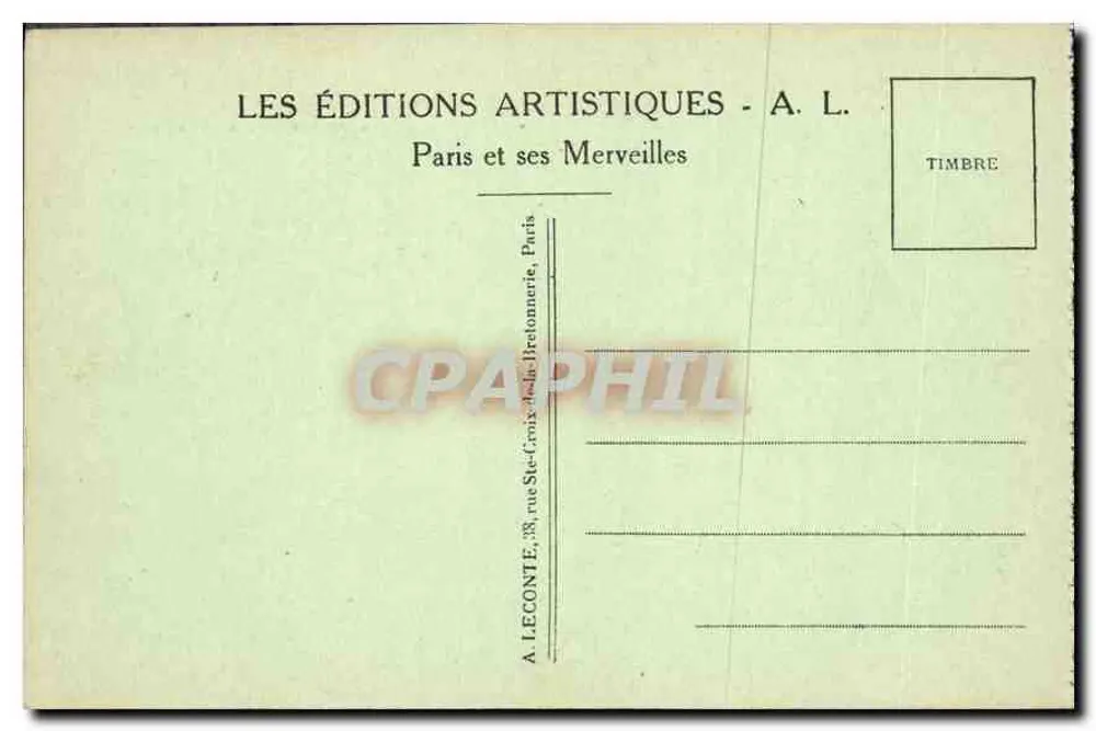 Paris — Place de la Bastille und July-Säule — A. L. n°127 - Rückseite