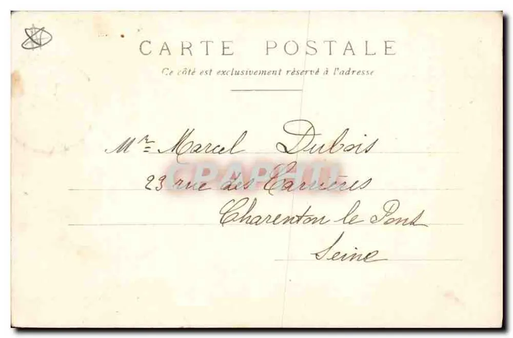 Iglesia de San Germain-des-Prés — París — editor J. Barle, n° 74 - Reverso