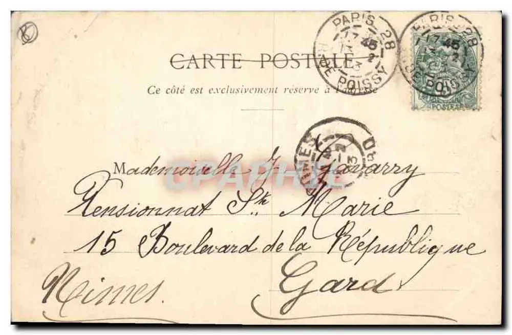 Paris - Igreja de Saint-Germain-des-Prés — editor Bruepolin, n° 105 - Verso