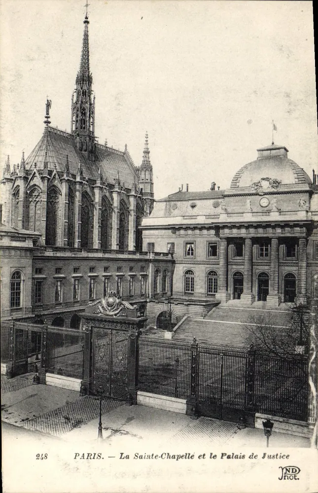 Paris — Die Heilige Kapelle und das Palais de Justice — JND Phot. - Vorderseite