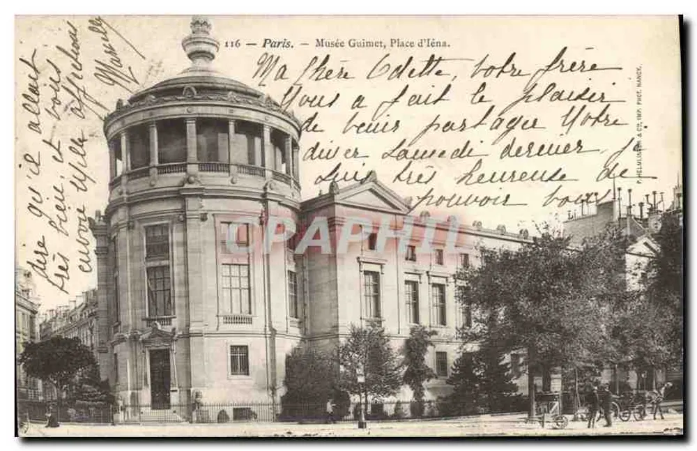 Museu Guimet, Praça d'Éna — Paris — editor P. Helmin & Cie, n° 116 - Frente