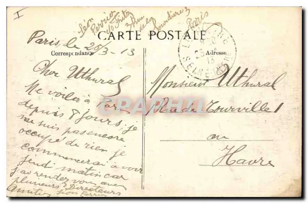 Paris - Ponte Alexandre III - Vista Geral — editor B.D. n°4127 - Verso