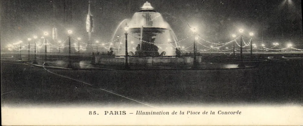 París — Iluminación de la Plaza de la Concordia — n°85 - Anverso