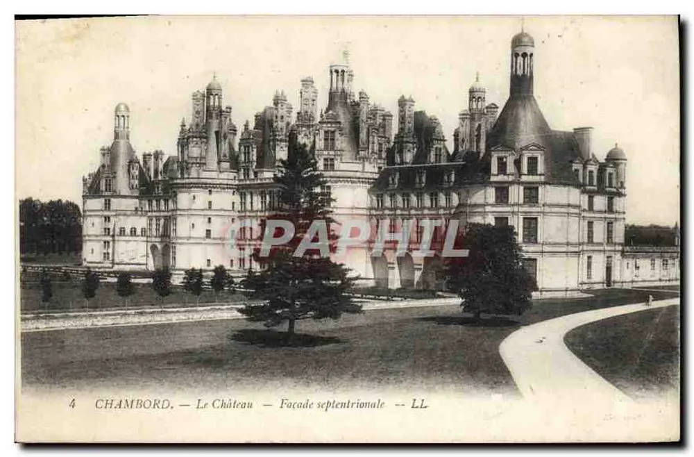 Chambord — Das Schloss — Nordfassade — LL - Vorderseite