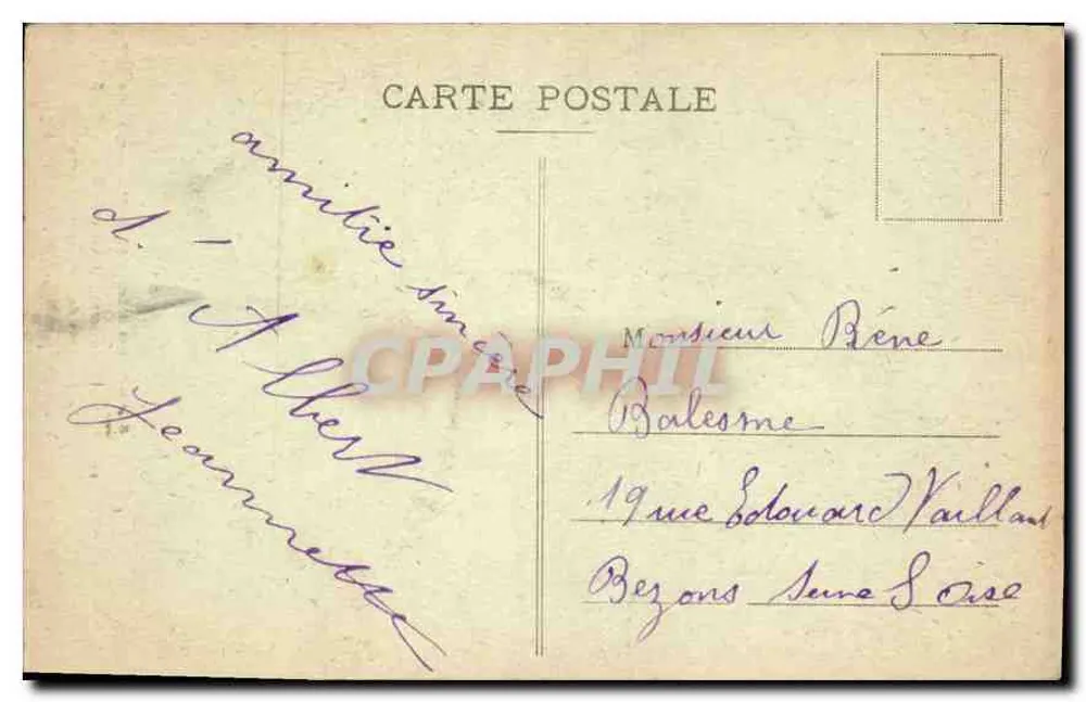 Innenansicht der Basilika — Grabmal des Herrn Godin — Ausgabe R. Lelong, Amiens - Rückseite