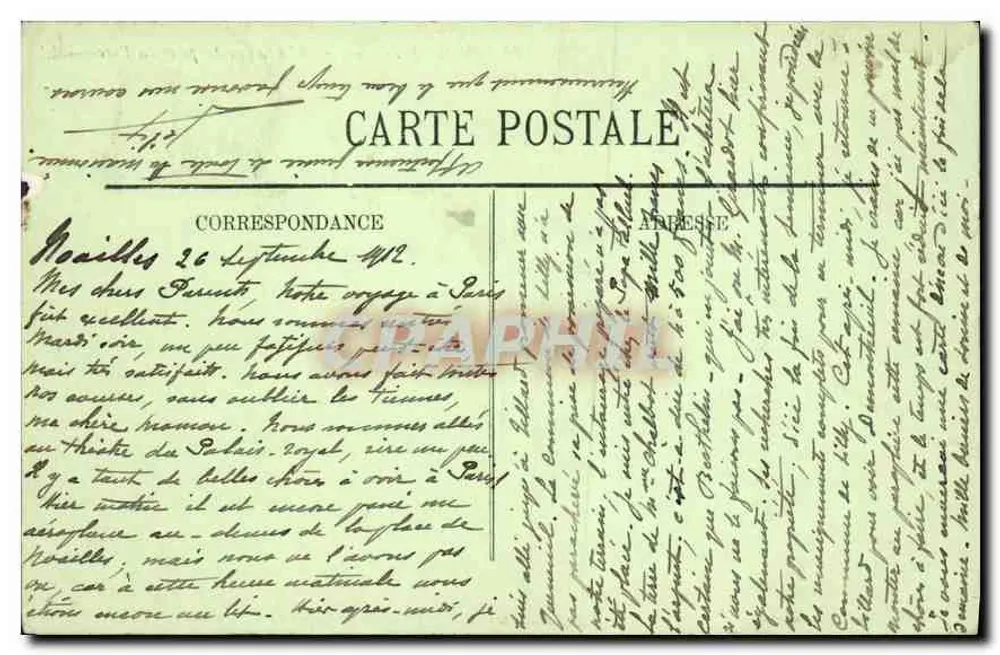Mouchy (Oise) — L'Aile gauche prise du Parc — LL. n°28 - Verso