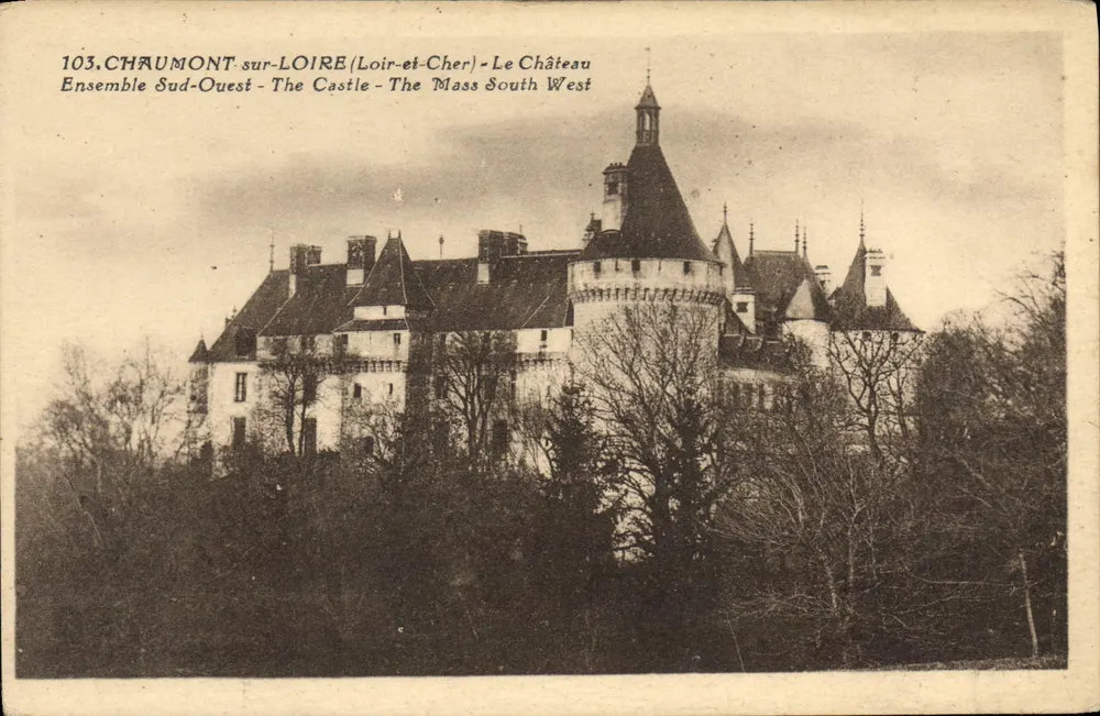 Chaumont-sur-Loire — Das Schloss — Südwest-Ensemble — Assimon Edition, Nr. 103 - Vorderseite