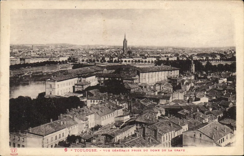 Toulouse — Allgemeine Ansicht vom Dôme de La Grave — Verleger LF Toulouse, Nr. 6 - Vorderseite