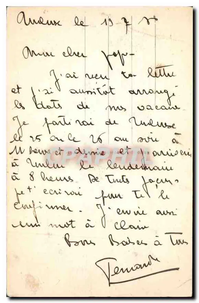 Toulouse — Allgemeine Ansicht vom Dôme de La Grave — Verleger LF Toulouse, Nr. 6 - Rückseite
