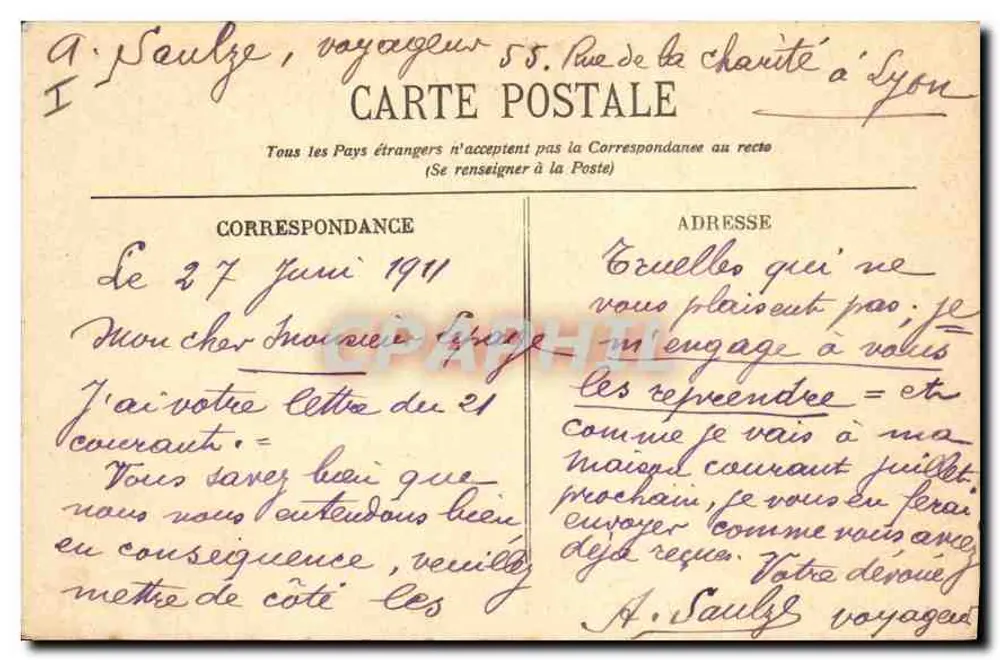 Bayonne - O Ponte São Esprito — BR - 2591 - Verso
