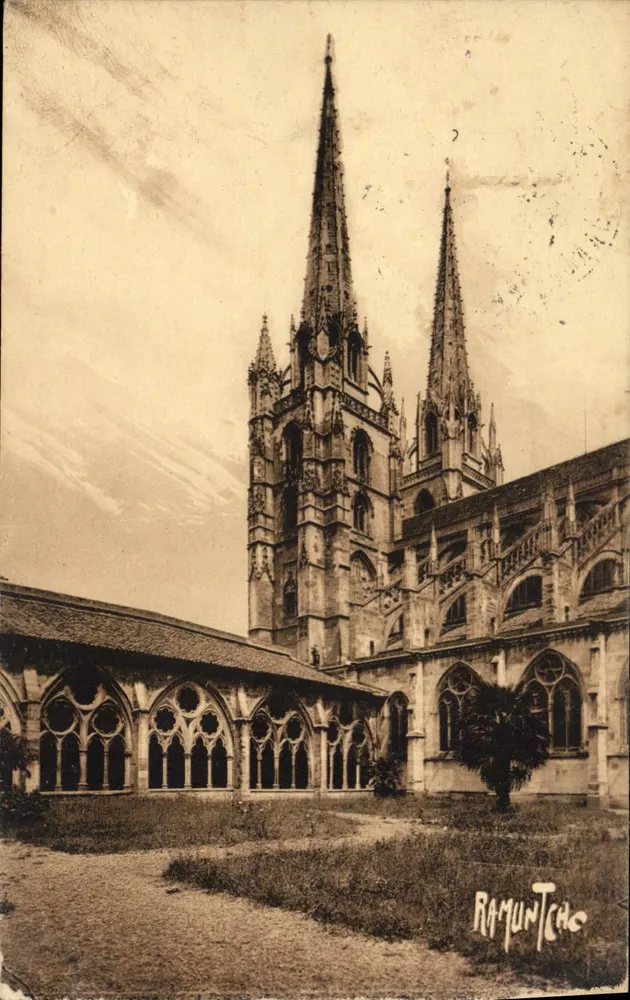 Kloster i katedra w Bayonne — Wydawnictwo Artystyczne Raymond Bergerin, nr 6660 - Awers