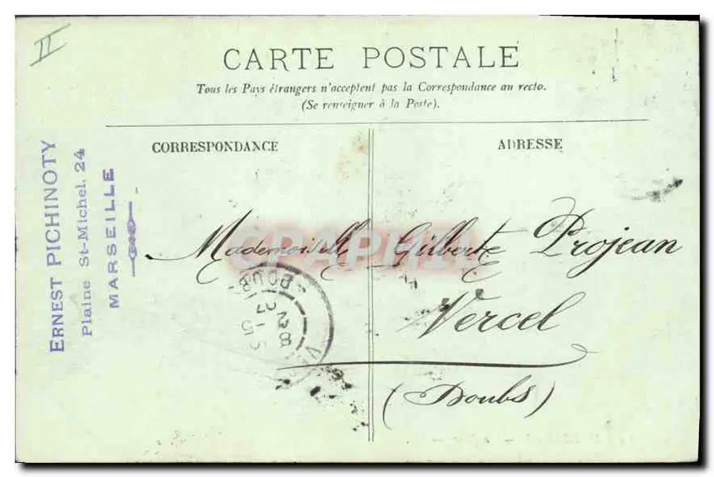 Marselha — La Jelée — LL. — Editor Lacharnity, n° 64 - Verso