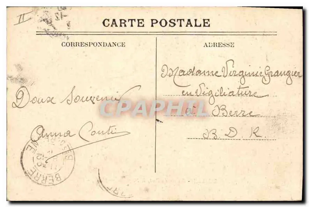 Marseille — Entrée du Port, le Phare Sainte-Marie — IC. n°72 - Verso