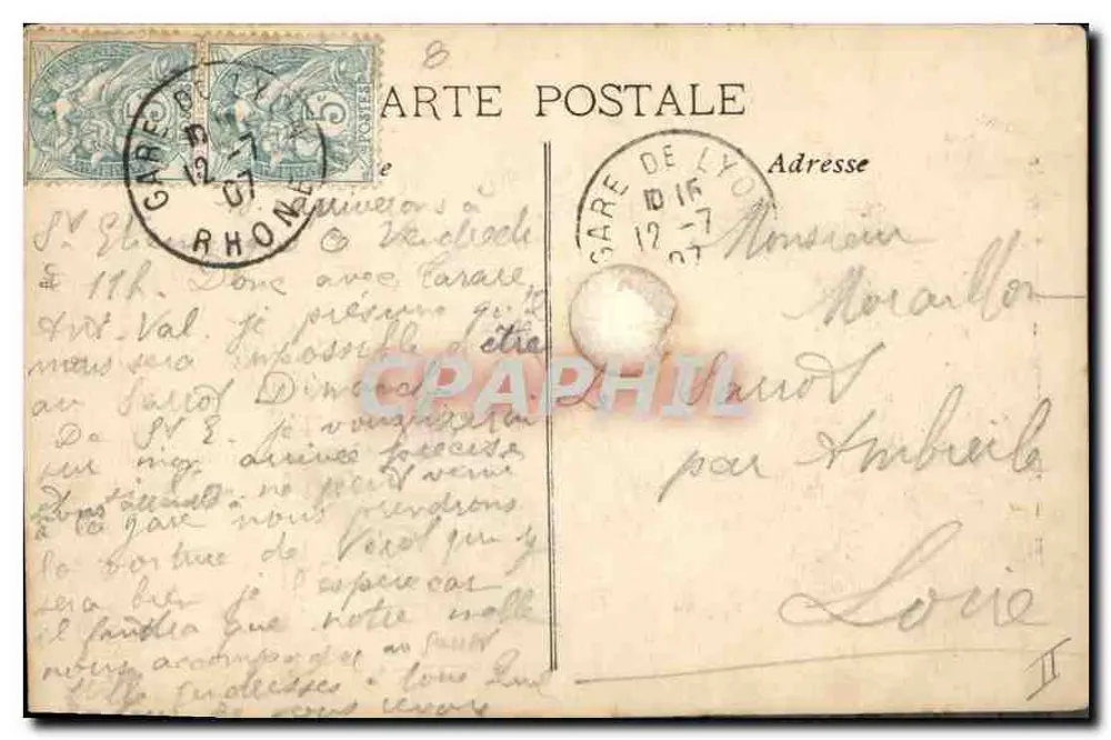 Marselha — Farol de Santa Maria — Editor EL. n°27 - Verso