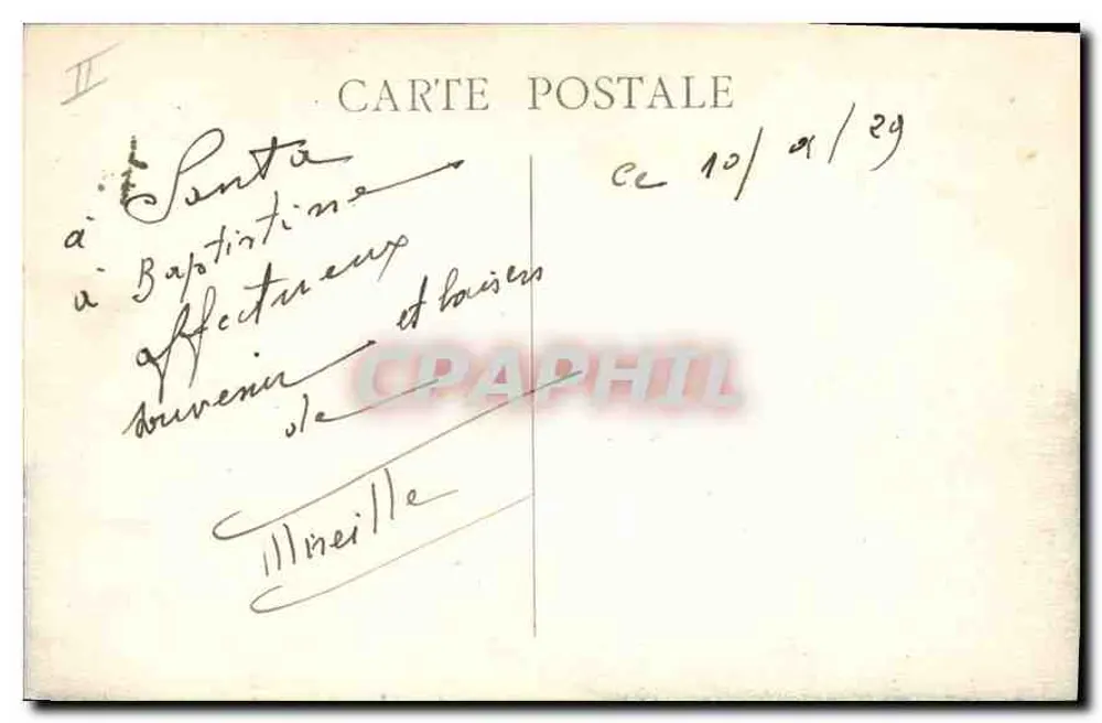 MARSEILLE — O Farol de Santa Maria — Editor não identificado, número de série não visível - Verso