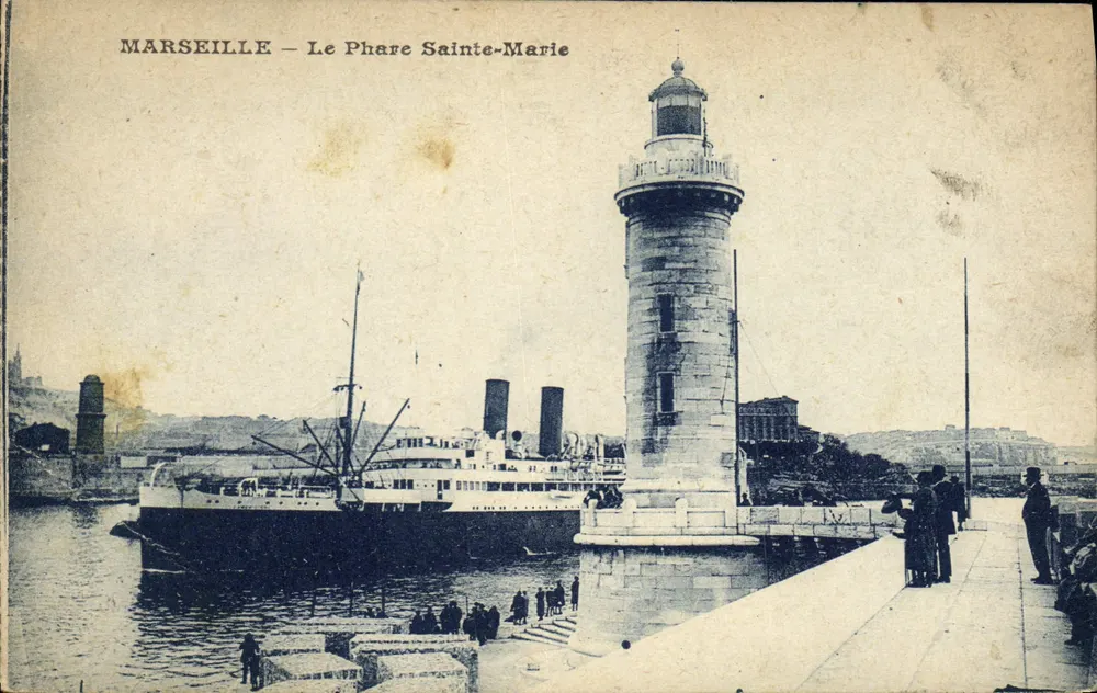 MARSEILLE — O Farol de Santa Maria — Editor não identificado, número de série não visível - Frente