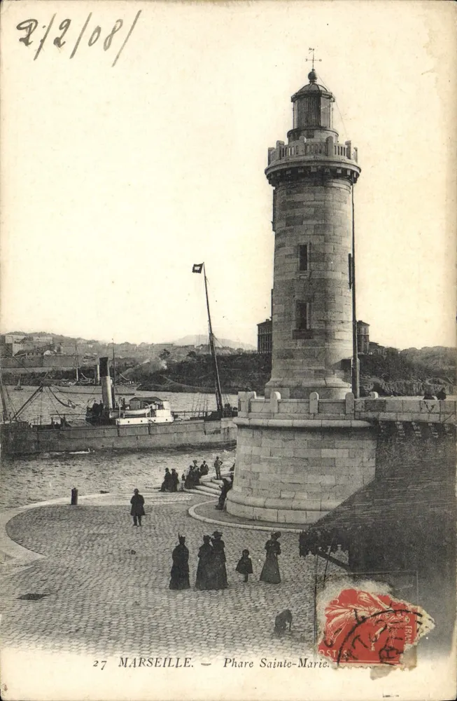 Marselha — Farol de Santa Maria — Editor anônimo, n°27 - Frente
