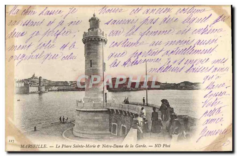 Marseille — O Farol de Santa Maria & Nossa Senhora da Guarda — ND Phot - Frente