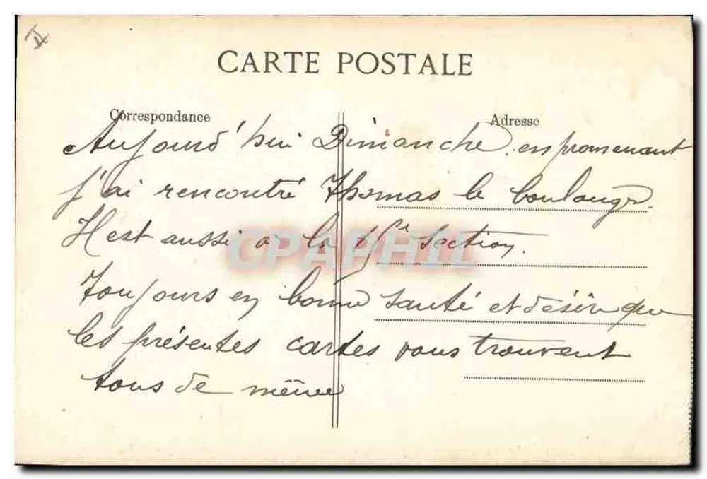 Marseille — A Jelée e o Farol — Editor E. D. n° 2480 - Verso