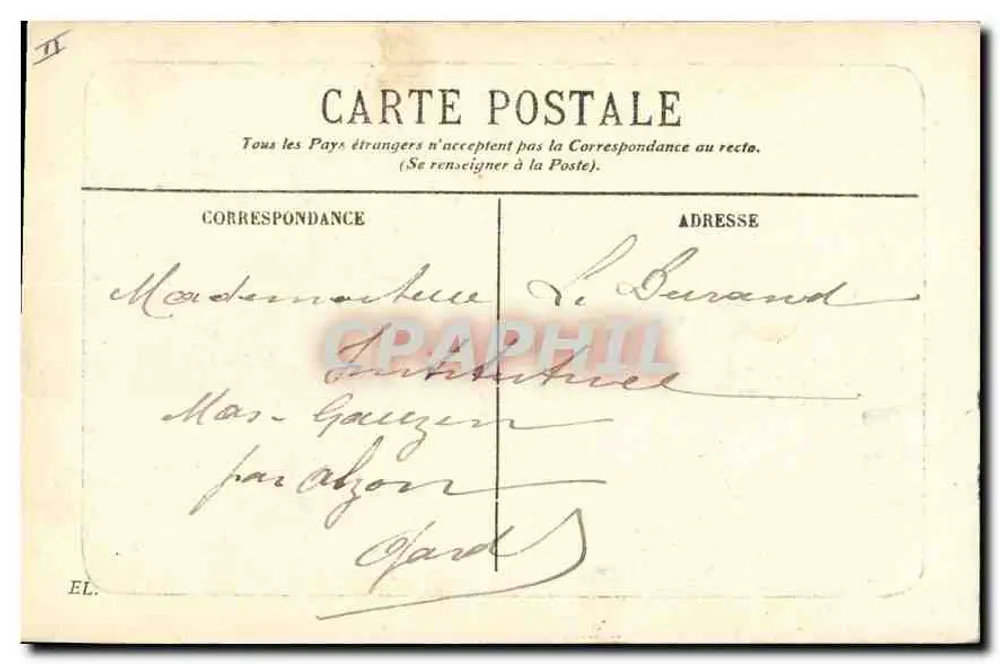 Marselha — Farol da Désirade — Foto da Désirade - Verso
