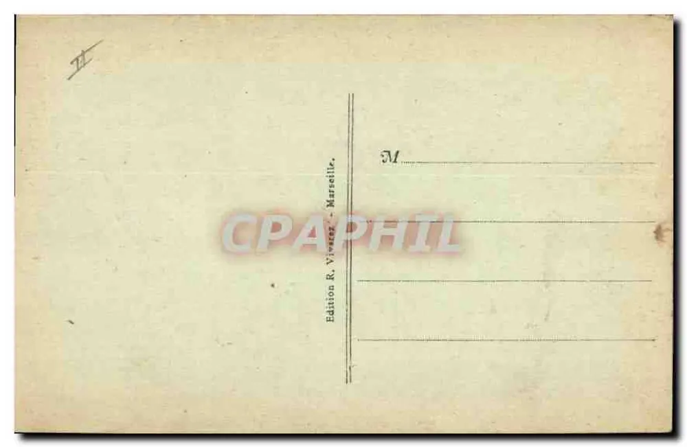 Marselha — O Farol do Planier — R.V. - Verso