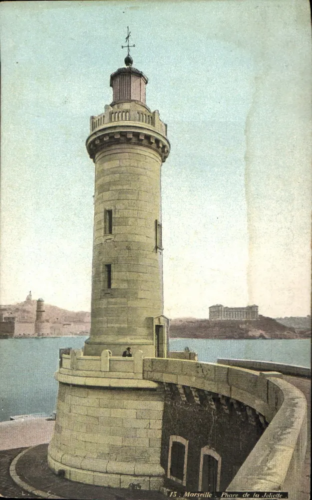 Marselha — Farol da Joliette — editor L.V. & Ch. - Frente